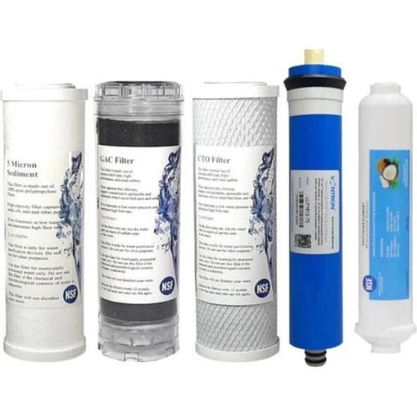 Sulook Ihlas Aura Cebilion Uyumlu Su Arıtma Cihazı Yedek Filtre Set ürün görseli 1