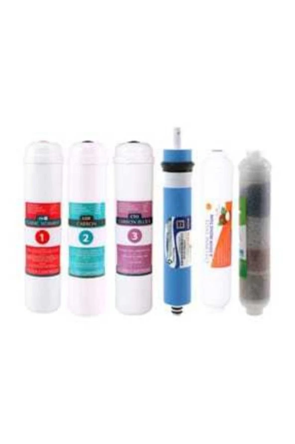 Su Arıtma Cihazı 6lı Filtre Seti (9 Aşamalı - Lg Membranlı - Inlıne) ürün görseli 1