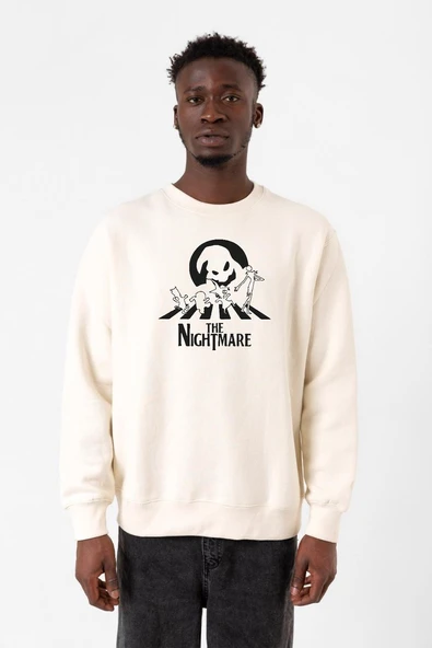 The Nightmare Oogie Boogie Ekru Erkek 2ip Sweatshirt ürün görseli 1