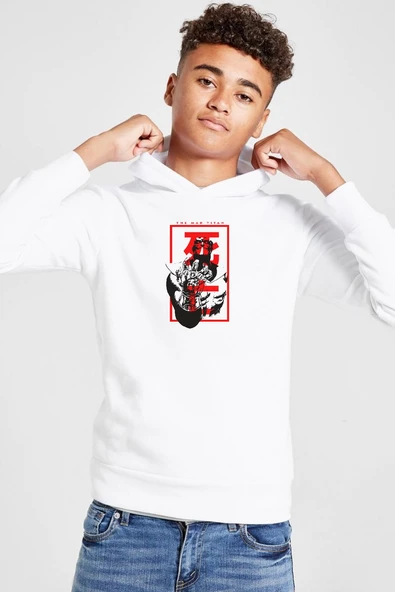 The Mad Titan Thanos Beyaz Çocuk 3ip Kapşonlu  Sweatshirt ürün görseli 1