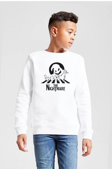 The Nightmare Oogie Boogie Beyaz Çocuk 2ip Sweatshirt ürün görseli 1