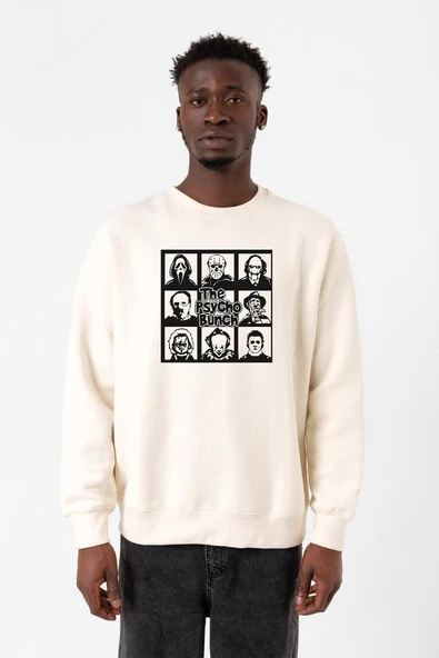 The Psycho Bunch Ekru Erkek 2ip Sweatshirt ürün görseli 1