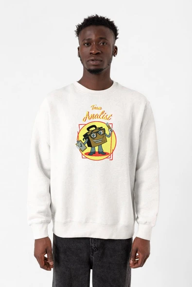 The Umbrella Academy Team Analist Beyaz Erkek 2ip Sweatshirt ürün görseli 1