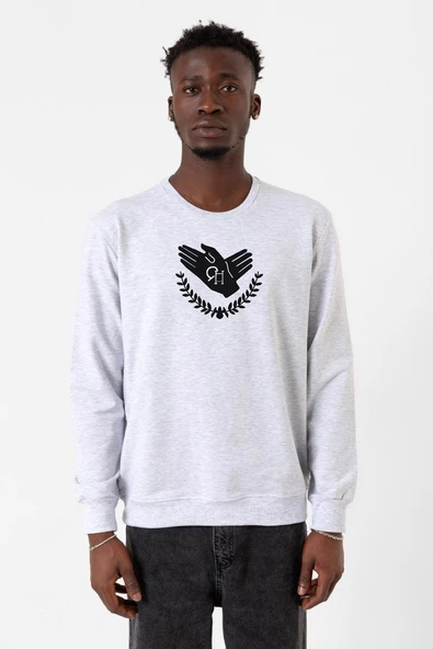 Violet Evergarden Anime CH Postal Company Logo Karmelanj Erkek 2ip Sweatshirt ürün görseli 1