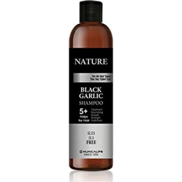 HuncaLife Nature Şampuan 350 Ml Black Garlic ürün görseli 1