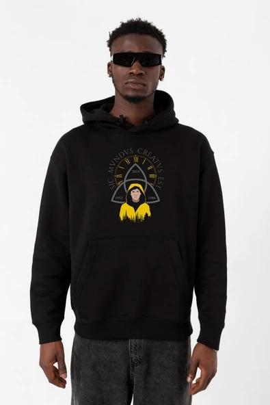 Dark Jonas Sic Mundus Creatus Est Siyah Erkek 3ip Kapşonlu Sweatshirt ürün görseli 1