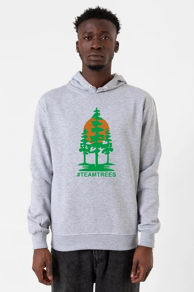 Mr Beast Team Trees Grimelanj Erkek Kapşonlu 3ip Sweatshirt ürün görseli 1