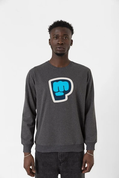 PiewDiePie Active Füme Erkek 2ip Sweatshirt ürün görseli 1