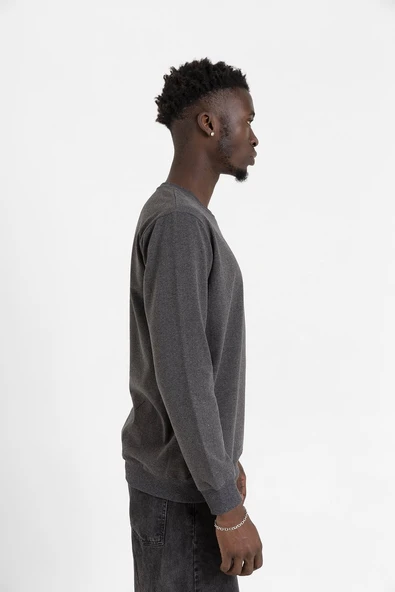 PiewDiePie Active Füme Erkek 2ip Sweatshirt - Resim 3