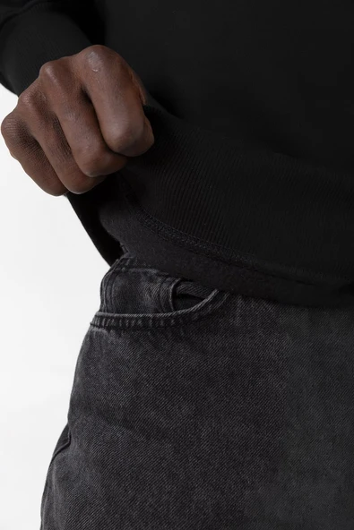 PiewDiePie Active Siyah Erkek 2ip Sweatshirt - Resim 2