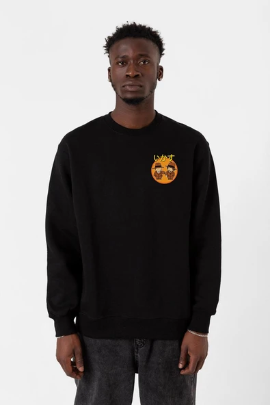 Dragon Ball Z Anime Cool Style Siyah Erkek 2ip Sweatshirt ürün görseli 1