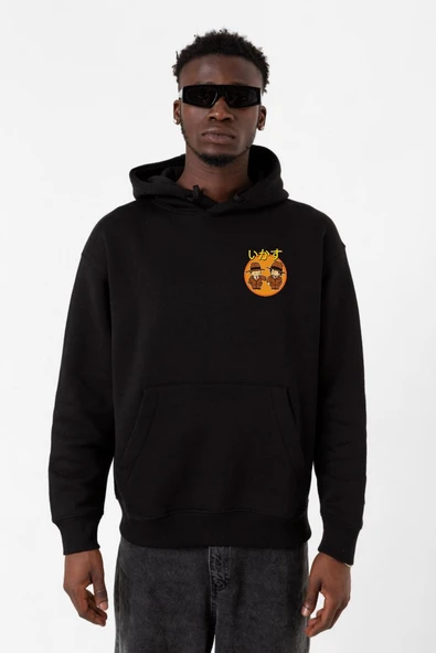 Dragon Ball Z Anime Cool Style Siyah Erkek 3ip Kapşonlu Sweatshirt ürün görseli 1