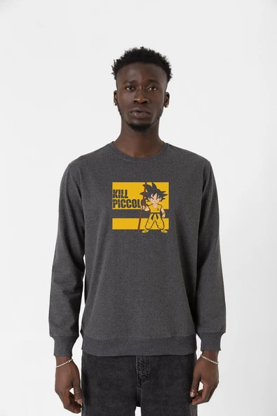 Dragon Ball Z Anime Kill Piccolo Füme Erkek 2ip Sweatshirt ürün görseli 1