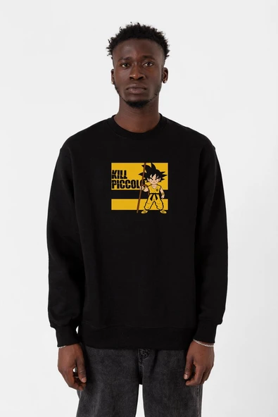 Dragon Ball Z Anime Kill Piccolo Siyah Erkek 2ip Sweatshirt ürün görseli 1