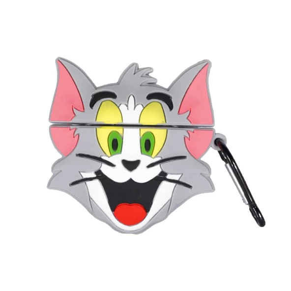 E2M AIRPODS 1-2 KILIF TOM VE JERRY GRİ ürün görseli 1