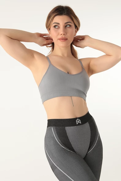 DoReMi Dikişsiz Örme Kapsız Spor Sütyeni - Resim 4
