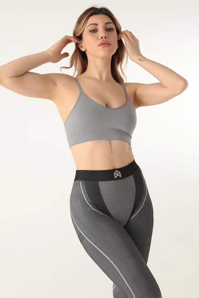DoReMi Dikişsiz Örme Kapsız Spor Sütyeni - Resim 3
