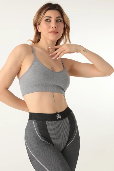 DoReMi Dikişsiz Örme Kapsız Spor Sütyeni - Resim 6