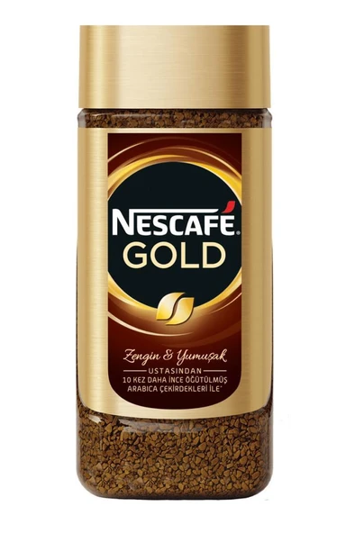 NESCAFE GOLD KAHVE CAM KAVANOZ 200 GR ürün görseli 1