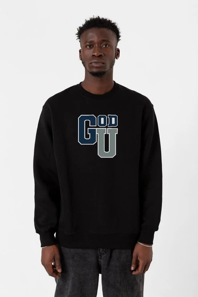 Gen V Godolkin University Abbreviation Siyah Erkek 2ip Sweatshirt ürün görseli 1