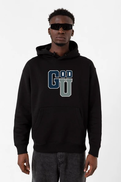 Gen V Godolkin University Abbreviation Siyah Erkek 3ip Kapşonlu Sweatshirt ürün görseli 1