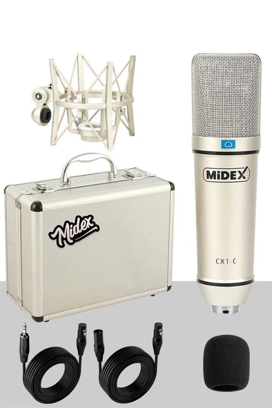 Midex CX1 Mikrofon + GLX-500 PRO Stüdyo Ses Kartı Seti - Resim 3