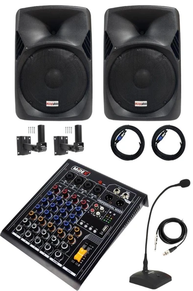 Lastvoice Hall Paket-2 Ses Sistemi Mixer Hoparlör Paketi (Kapalı Alan toplantıları İçin) ürün görseli 1