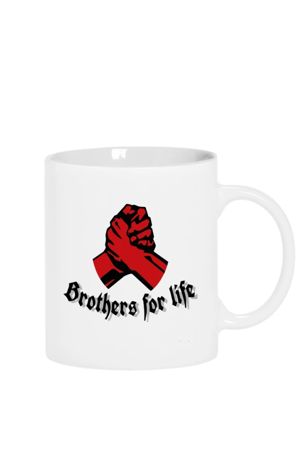 Brothers For Life Beyaz Kupa Bardak ürün görseli 1