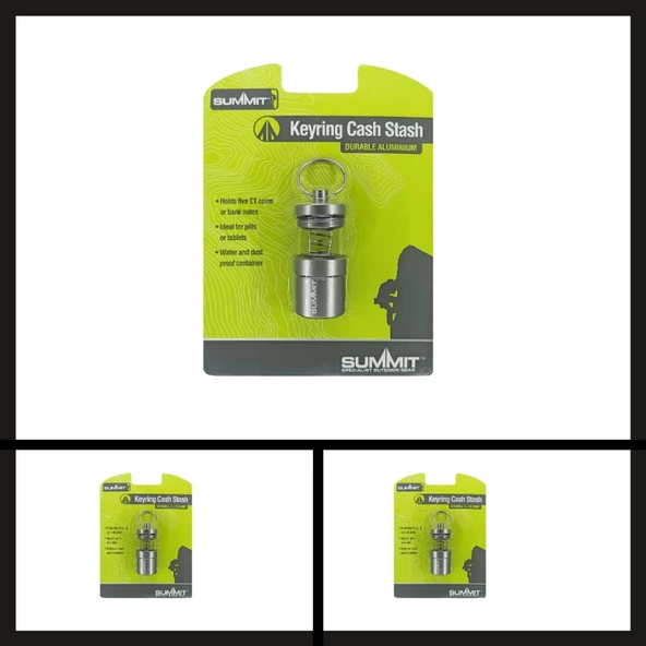 Uyguna-Yakala (740023) Summit Cash Stash Keyring Acil Durum İlaç Taşıma Anahtarlığı-GER.047 ürün görseli 1