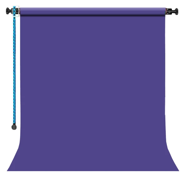 GDX Sabit Purple Kağıt Fon Seti 2.70x11m Makaralı Duvar Tavan Tipi Sonsuz Stüdyo Fonu ürün görseli 1