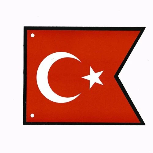 Türk Bayrağı Zikzak Banner ürün görseli 1