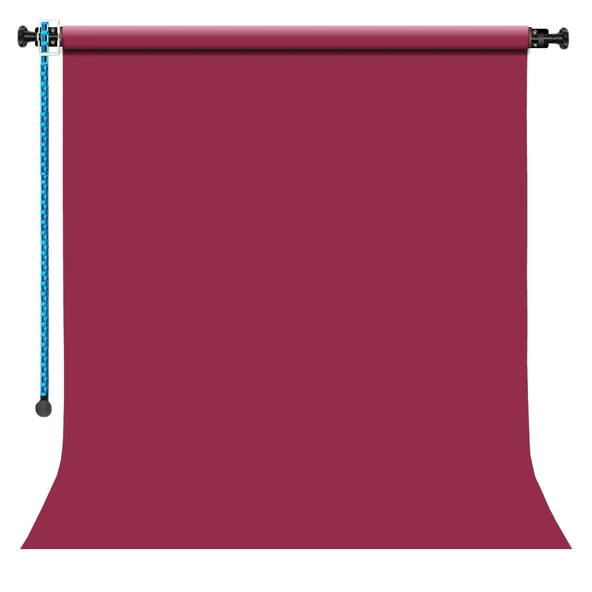 GDX Sabit Crimson Kağıt Fon Seti 2.70x11m Makaralı Duvar Tavan Tipi Sonsuz Stüdyo Fonu ürün görseli 1