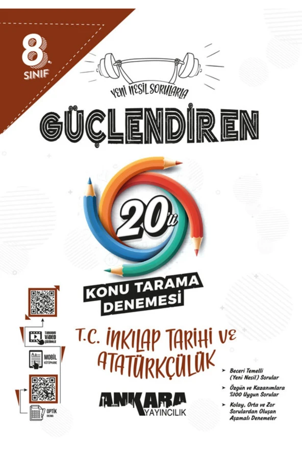 8.? ?Sınıf Güçlendiren T.C. İnkılap Tarihi ve Atatürkçülük 20li Konu Tarama Denemesi ürün görseli 1
