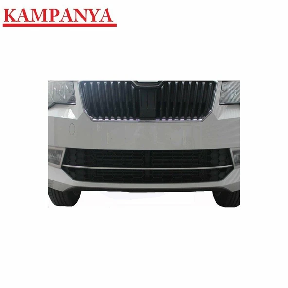 Skoda Super Uyumlu B8 Krom Ön Tampon Çıtası 2015-2019 ürün görseli 1