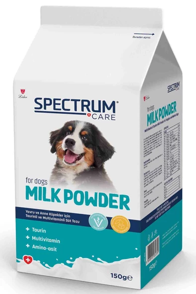 Spectrum Care Yavru Köpekler için Taurin ve Multivitaminli Süt Tozu 150 Gr ürün görseli 1