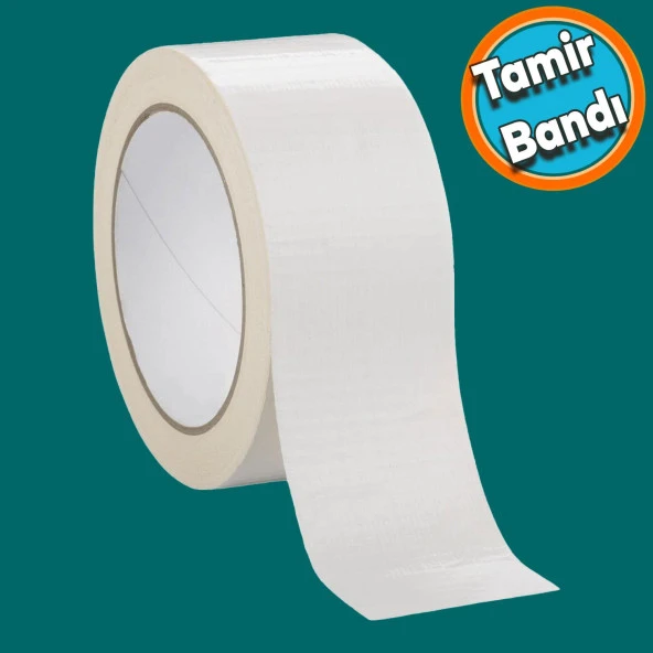 Çok Amaçlı Tamir Onarım Tadilat Bandı 48 mm x 10 Metre Çok Amaçlı Beyaz Takviye Bant Güçlü Yapıştırıcı ürün görseli 1