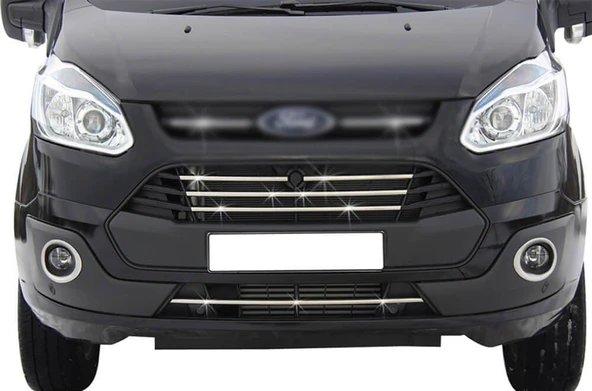 Ford Custom Uyumlu Ön Tampon Çıtası 5 Parça Krom 2013-2017 ürün görseli 1