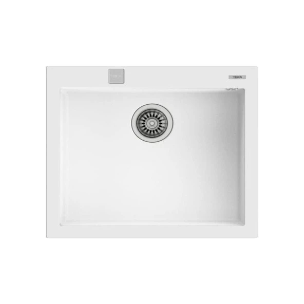 TEKA FORSQUARE 50.40 TG TEZGAH ÜSTÜ BEYAZ GRANİT EVYE ürün görseli 1
