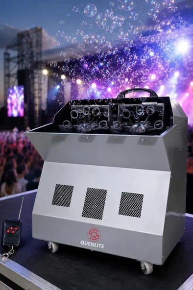 Quenlite QB-1200 Bubble Machine Baloncuk Makinesi Uzaktan Kumandalı 1200 Watt ürün görseli 1