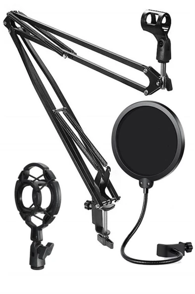 Lastvoice NB40HYP Set Stüdyo Mikrofon İçin Stand Shock Mount Filtre (50x50 Büyük Boy) ürün görseli 1