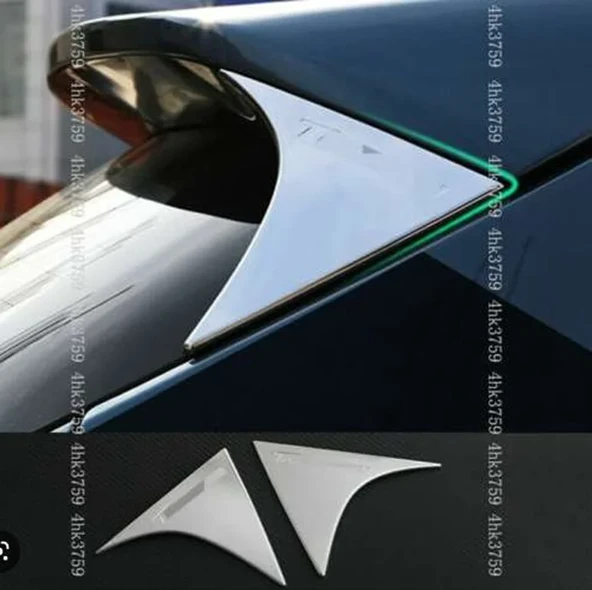 Hyundai Tucson Uyumlu 2015 2020 Spoiler Kaplama Krom Parça ürün görseli 1