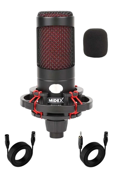 Midex CXN-30 Condenser +48V Stüdyo Ses Kayıt Mikrofonu ürün görseli 1
