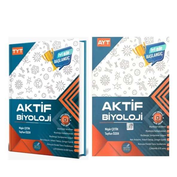 Aktif Öğrenme TYT AYT 0 dan Başlayanlara Biyoloji Seti 2 Kitap ürün görseli 1