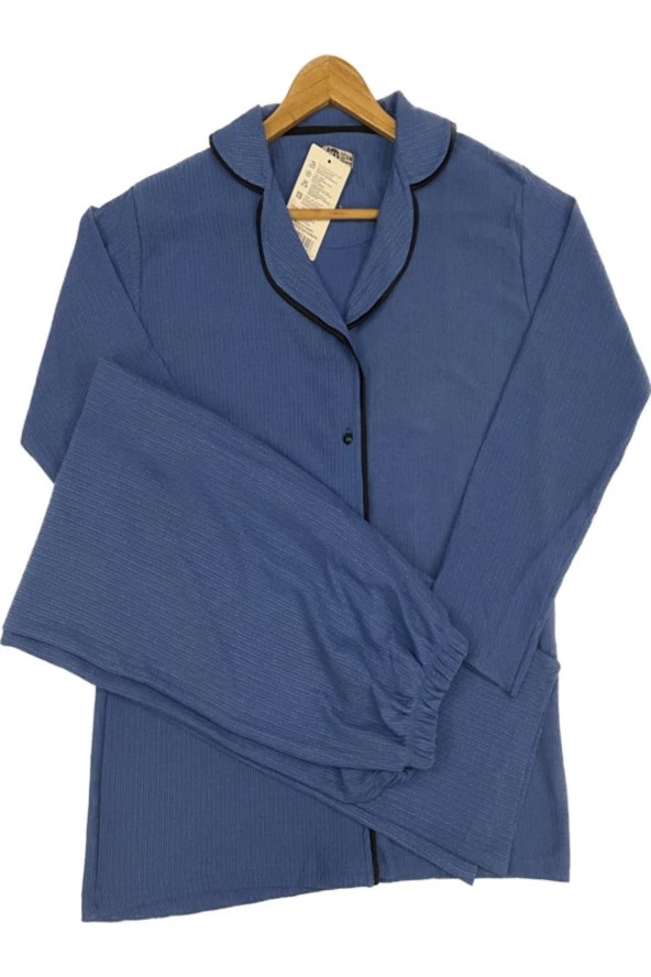 Önden Düğmeli Pijama Takımı ürün görseli 1