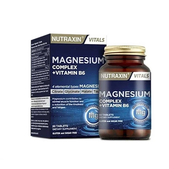 Nutraxin Magnesium Complex + Vitamin B6 60 Tablet ürün görseli 1