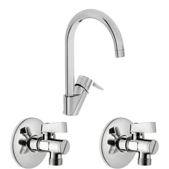 Win S Eviye Bataryası + A45254 Filtreli Ara Musluk 2li Set ürün görseli 1