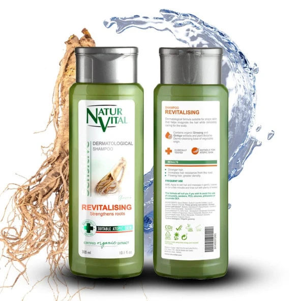 Natur Vital Sensetive Ginseng Canlandırıcı Şampuan Revitalising 300ml ürün görseli 1