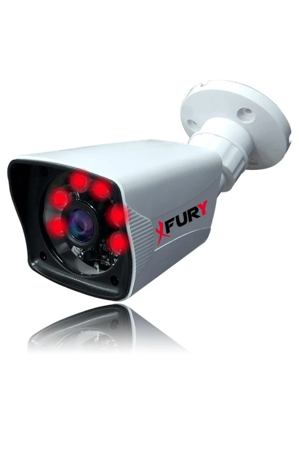 FURY 5mp 3.6mm Lensli 1080p 2mp Görüntü 6 Atom Led Gece Görüşlü Full Hd Güvenlik Kamerası 5525 ürün görseli 1