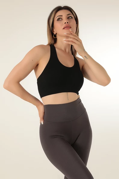 DoReMi Seamless Örme Çapraz Askılı Büstiyer - Resim 12