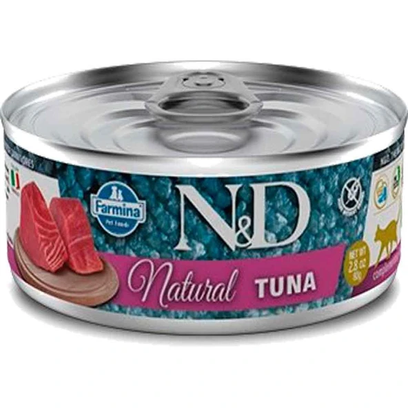 N&D Natural Ton Balıklı Yetişkin Kedi Konservesi 70 Gr ürün görseli 1